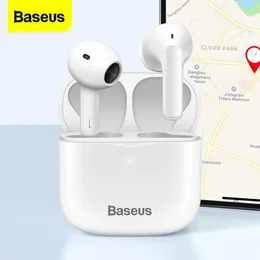 Kulaklıklar Baseus E3 TWS Kablosuz Kulaklık Bluetooth 5.0 Kulaklık Kulaklığı Gerçek Kablosuz İPhone 12 Pro Max HandsFree Kulak Tomurcukları