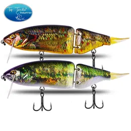 Isca articulada 165mm 60g Shad Glider Swimbait Iscas de pesca Corpo duro flutuante Bass Pike Tackle 231229