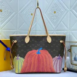 Designer-Umhängetasche, Kürbismuster, Leder, Verbundstoff, hohe Kapazität, BagWallet String-Handtasche, luxuriöse Umhängetasche, hohe Kapazität, Tragetasche für Damen M46468