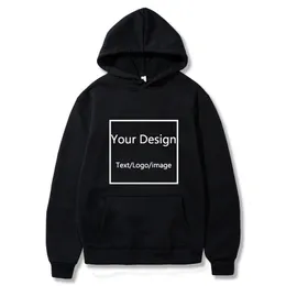 Your OWN Design /Picture Custom Men Women DIY Hoodies Sweatshirt Casual Hoody Clothing 13 Color Loose Fashion 231229