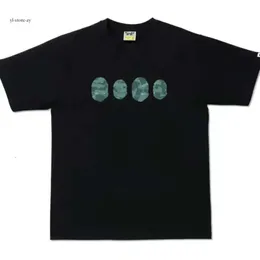 Apes T-Shirt für Damen und Herren, Baumwolle, lockeres Sommer-Bapes-Shirt, Trend-T-Shirt, Cartoon-Schriftzug, bedruckt, Paar, kurze Ärmel, Bapes 6847