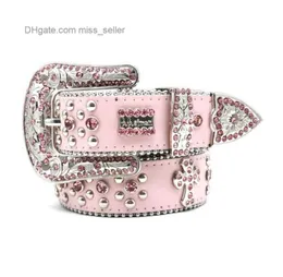 2022 Designer BeltSimon Guangzhou Ceinture en strass pour femmes Personnalité faite à la main Tendance de la mode Hip Hop Punk Style Ceinture Miss Seer6199798