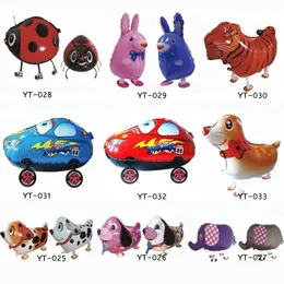 Pet Animal Walk Elio in alluminio foglio automatico Seal Kid Balloon Toy Gift Christmas Wedding Birthday Party Supply 0408