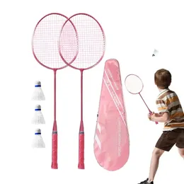 Raquete de badminton antiderrapante e equipamento sólido com alça macia e confortável para esportes 231229