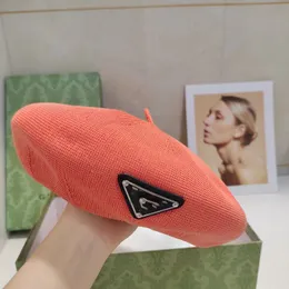 Nuevos sombreros diseñadores mujeres gorras de diseñador para hombres sombrero teñido anudado mezcla moda calle casquette boina cómoda 1023001