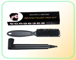 Escovas de cabelo Barba Caneta Lápis e Pincel Enhancer À Prova D 'Água Enchimento Bigode Coloring Shaping Tools2586885