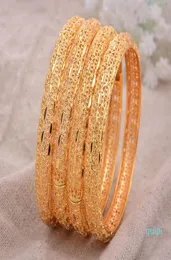 24K India etiope giallo oro massiccio riempito braccialetti adorabili per le donne ragazze gioielli festa braccialetti regali braccialetto Y11262242601