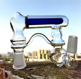 Прозрачный зольный уловитель Бонг Аксессуары Recycler Dab Rig Курительный кальян 14 мм 18 мм Совместный линейный щелевой диффузор Стеклянные бонги для воды Ashcatcher