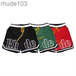 Designer Herren Rh Limited Rhude Shorts Sommer Badeshorts knielang Hip Hop High Street Sporttraining Strandhose Herren Elastics-XL 9I06