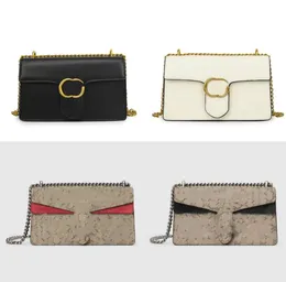 Orijinal deri tasarımcı çantaları zincir kayış omuz çantaları marmont çanta lüks çanta crossbody çanta cüzdanı haberci tote çanta ile seri numarası