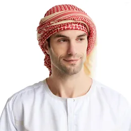 Арабские мужские береты с текстурированным принтом, мусульманский тюрбан из высококачественного шерстяного материала