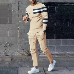 Autumn Tracksuit Long Sleeve T Shirt sweatpants Suit Men Streetwear Vintage Sweatshirt Oversized Clothing 2 Piece Sets 2023 231228