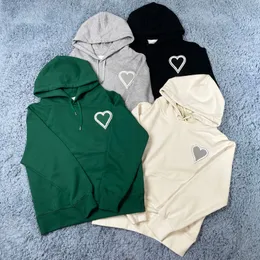 Hoodies masculinos designer grande amor suéter solto e simples suéter com capuz masculino e feminino