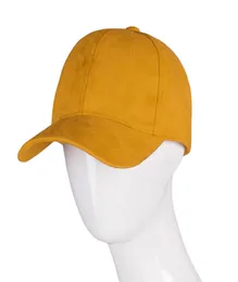 2021 Новая модная однотонная замшевая бейсболка с 6 панелями, шляпа для папы, уличная солнцезащитная шляпа для мужчин и женщин2480853