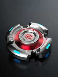 Fidget Spinner Alloy Luminous Light Hand Gyroscope Stress Toys R188 Silent Bearing STARRY SKY for Adults Male Christmas Gift 231229