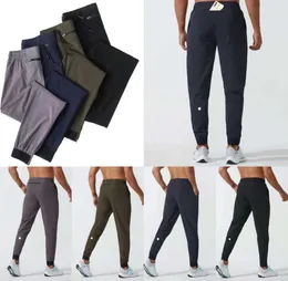 LU dames LL heren jogger lange broek sport yoga outfit sneldrogend trekkoord gymzakken joggingbroek broek heren casual elastische taille modieuze kleding 92