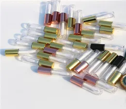 12ml bastante vazio claro tubo de brilho labial garrafa recipiente ferramenta de beleza mini garrafas recarregáveis lipgloss tubo amostra caps7982025