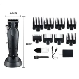 Kemei Electric Pusher KM-2296 with Base Electric Pusher USB Oil Head Engraving Pusher Hair Cutting Gallery Barber 231102