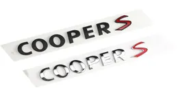 Para mini cooper s tronco traseiro letras fonte logotipo emblema adesivo auto bagageira coopers placa de identificação decalques decorativos acessórios 6108330