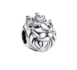 Regal Lion Charm 925 Srebrne momenty Zwierzęta dla Fit Charms Pulsera Oryginalna biżuteria bransoletka para Mujer 792199C01 Andy Jewel4445411