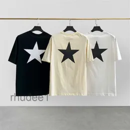 T-shirt da uomo Classic Mens Ess Tees T-shirt Hip Hop T-shirt oversize allentata Stampa stella a cinque punte High Street Fashion Brand Manica corta Girocollo UQAA IH7P