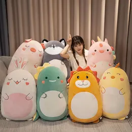 45 80cmぬいぐるみスタンディング動物人形抱きしめるディノバニーユニコーンソフト豪華なおもちゃとジッパー素敵なバディクリスマスギフト231228