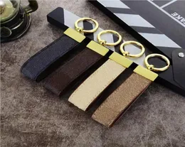 Designer Pattern Leather Keychain Luxury Leder Lanyard Keychains Men Women Car Key Ring Fashion Key Accessory Keyrings Gifts7945403