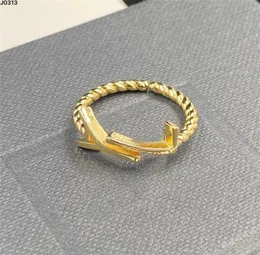 خواتم الخطوبة للمرأة رسالة y Gold Ring Designer Mens Love Ring 925 Silver Luxury Jewelry Womens Party Hip Hop L Ring3948118