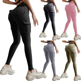 Aktiva byxor som kör leggings Träning Sports Athletic Yoga Women's Fitness Riding Plus Size for Women Cotton