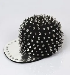 Alta qualidade hip hop bonés chapéus punk chapéu bigbang personalidade jazz snapback boné masculino feminino spike studs rebite chapéu punk styl 2010191199011