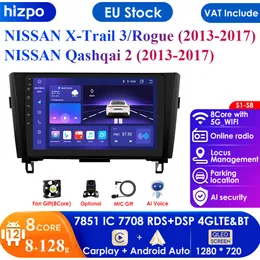 Nissan X-Trail XTrail X Trail 3 T32 Qashqai 2 J11 Autoradio Multimedia Video Nav BT 용 CarPlay 4G Android Auto Car Radio Player