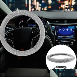 Steering Wheel Covers Ers Car Heated Er Electric Heating Winter Hand Warmer Warm Anti-Skid Protector Vehicle Accessory Drop Delivery A Dh8Tr
