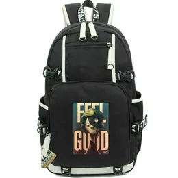 Feel Good Inc Rucksack, Gorillaz-Tagesrucksack, Band-Schultasche, Musik-Print-Rucksack, lässige Schultasche, Computer-Tagesrucksack