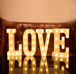 LED Sign Letters Light Up for Night Lights Wedding Birthday Party Battery Powered Christmas Lamp Home Bar3828906