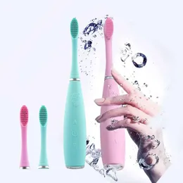 Toothbrush Sonic Electric Toothbrush Rechargeable Children for 312 Ages Silicone Material Children's Mouth Cleaning Tools Gg165