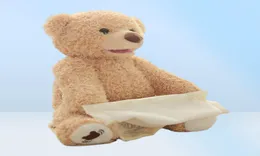 33 cm Children039S Orso di peluche elettrico Nascondino Simpatico orso musicale Bambola regalo di compleanno 2202174330484