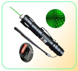 Penna puntatore laser ad alta potenza 5mW 532nm Penna laser verde Fascio luminoso impermeabile con batteria 18650 Caricatore 186501901170