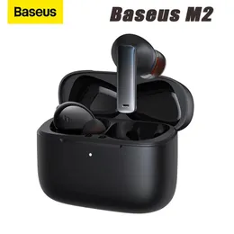 Słuchawki Baseus Bowie M2 ANC TWS Bluetooth 5.2 Słuchawki Aktywne szum Słuchawki anulowanie słuchawek Niskie opóźnienie 4MIC Redukcja szumu encowego