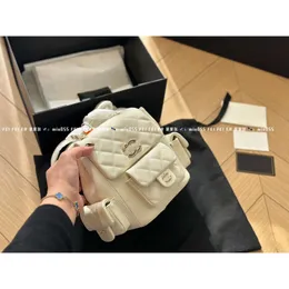 zaino da donna ch designer Chan girl Zaino di lusso da donna con mini borse profumate Xiaoxiangfeng 23K Nuova borsa esplosiva a doppia spalla Duma Tank Pocket 2U3V