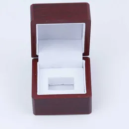 Ear Cuff Único furo campeão anel caixa de embalagem caixa de madeira branca sólida
