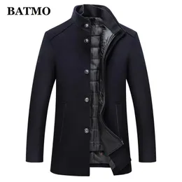 BATMO 2024 arrival autumn winter high quality wool thick trench coat men men's jackets Overcoat plussize MXXXL AL 03 231228