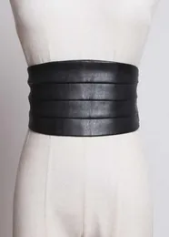 Ceinture large élastique en cuir Pu multicolore noir rouge pour femmes, nouvelle mode marée Allmatch printemps 20219613115