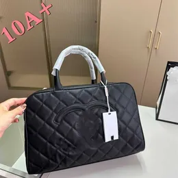 23SS 볼링 가방 디자이너 토트 럭스러스 핸드백 핸드백 어깨 여성 고용량 복합 쇼핑 37*29 cm- 로고 레이디 클러치