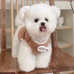 Vêtements pour chiens Gilet polaire mignon à deux pattes Costume chaud d'hiver Design de mode Vêtements pour chiots en coton Chihuahua Yorkshire Terrier
