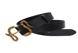 Western Snake Design Gesp Black Brown White Puste Modne Jeans Cau Broek Men Belt9751412