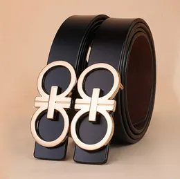 Kids Genuine Leather Belts Metal Gold Silver Buckle Waist Strap All-match Girls Boys Women Waistband High quality3481405