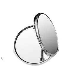 Bomboniera per sublimazione Specchio per trucco quadrato Specchi cosmetici pieghevoli in metallo a forma di cuore Mini tasca portatile per esterni Rrd13268 Drop Dhrkz