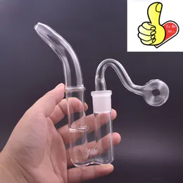 Großhandel Mini Smoking J Hookah Protable Super Thick Heady J-Haken-Adapter mit 14 mm männlichem Glas-Ölbrenner-Schüssel-Wasser-Dab-Rig-Bong-Rohr