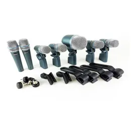 Profesjonalny beta DMK7XLR DMK7 Zestaw mikrofonu przewodowego 7 Drum Norkeld MICS z 2 beta57a 4 beta56a 1 beta52a2656836