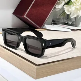 Sonnenbrille Mode für Männer Frauen ASCAR II Stil Anti-Ultraviolett Retro Platte Quadratische Metall Vollformat Brillen Zufällige Box